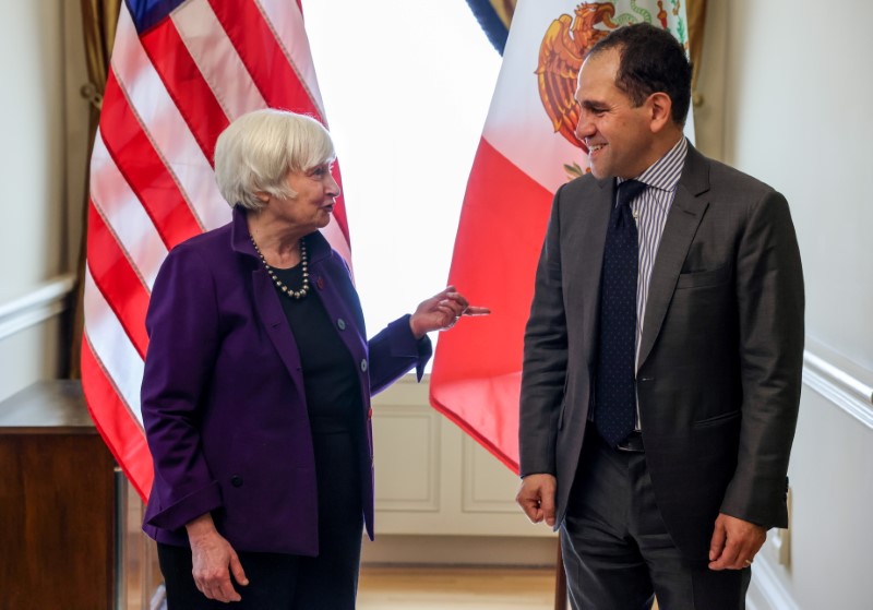 Secretary of the Treasury Janet Yellen meets Mexican Finance Minister