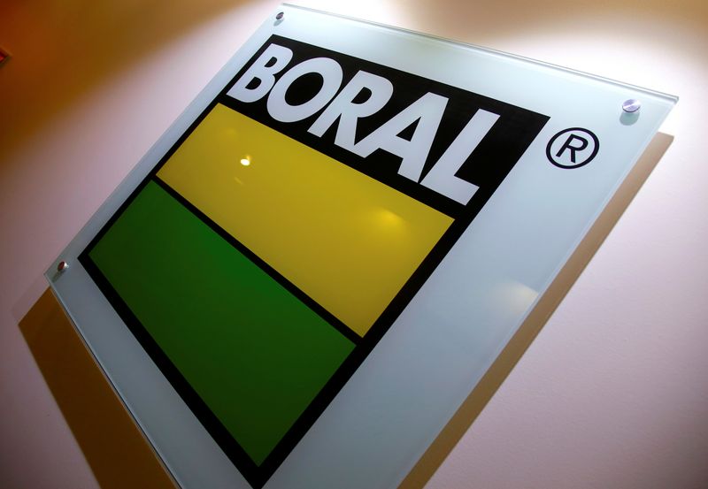 The logo of Boral Ltd, Australia’s biggest supplier of construction