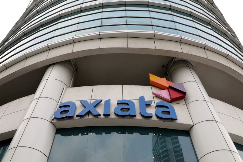 FILE PHOTO: A general view of the Axiata headquarters building