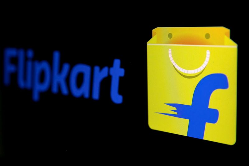 FILE PHOTO: The logo of India’s e-commerce firm Flipkart is