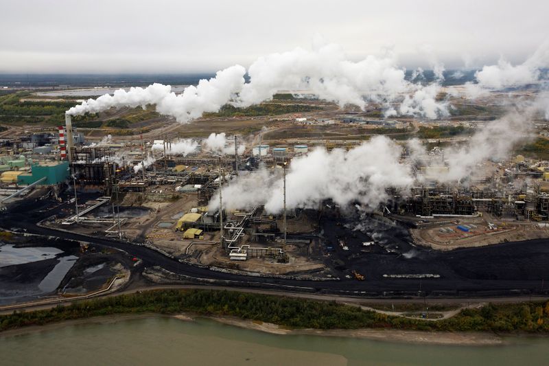FILE PHOTO: The Suncor tar sands processing plant near the