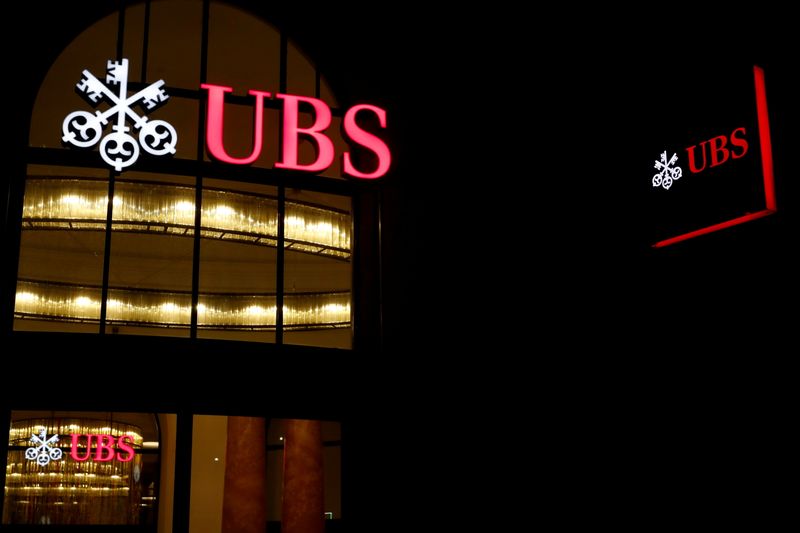 FILE PHOTO: FILE PHOTO: Logo of Swiss bank UBS is