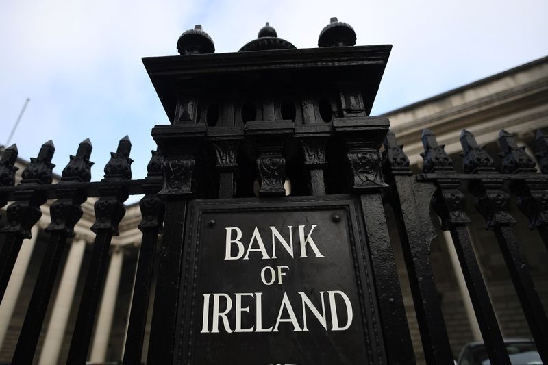 General view of a branch of the Bank of Ireland