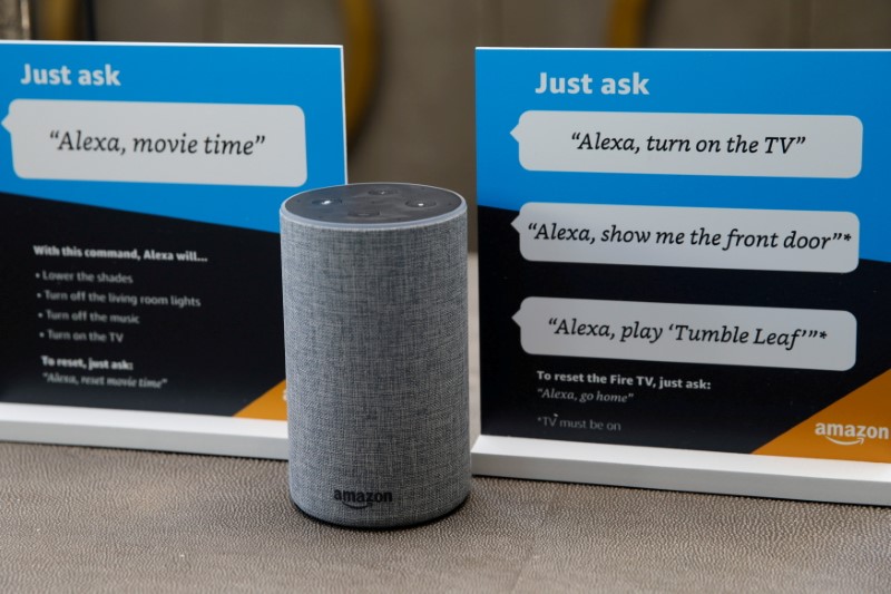 FILE PHOTO: FILE PHOTO: Prompts on how to use Amazon’s
