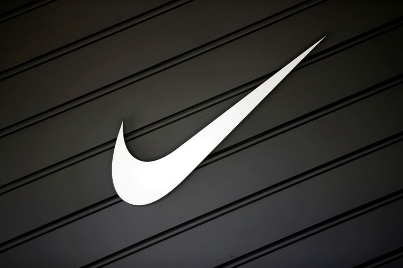 FILE PHOTO:  Nike (NKE)’s logo is seen in Los