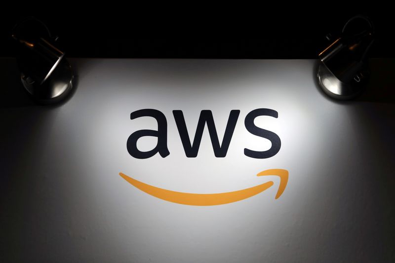 FILE PHOTO: The logo of Amazon Web Services (AWS) is