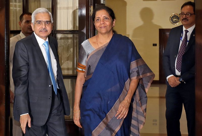 FILE PHOTO: India’s Finance Minister Sitharaman and the Reserve Bank