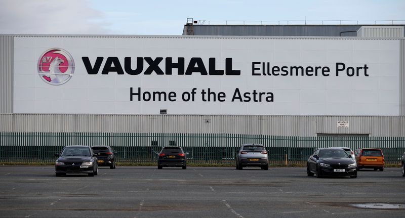 General view of the Vauxhall car plant at Ellesmere Port