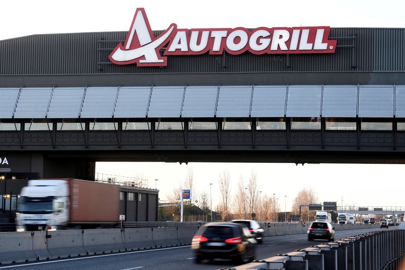 FILE PHOTO: Bridge restaurant of Italy’s Autogrill is seen on