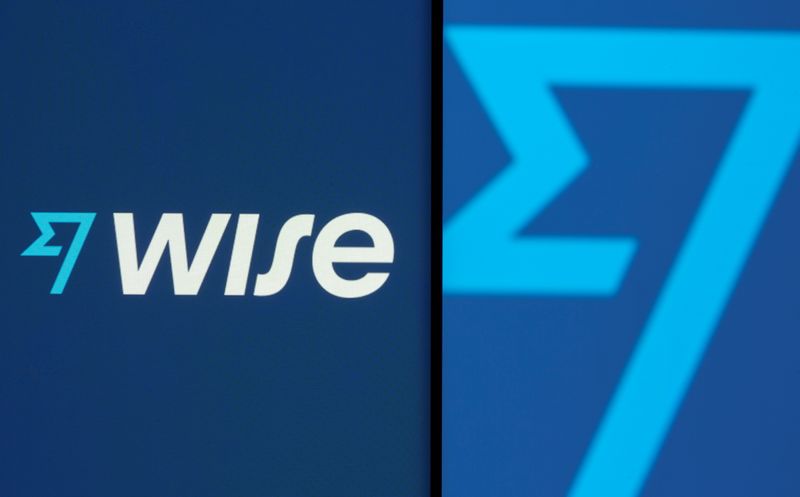FILE PHOTO: Wise logo is seen on a smartphone in