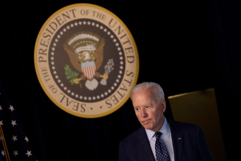 FILE PHOTO: U.S. President Biden delivers update on administration’s coronavirus