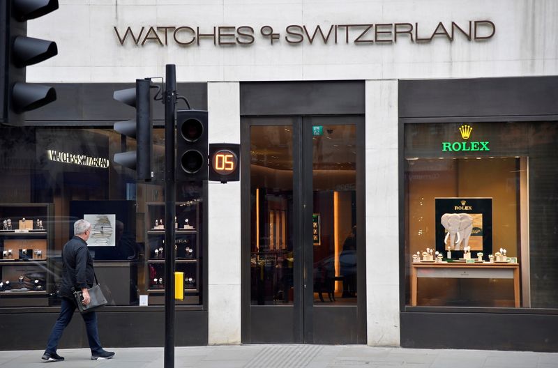 FILE PHOTO: A branch of Watches of Switzerland is seen