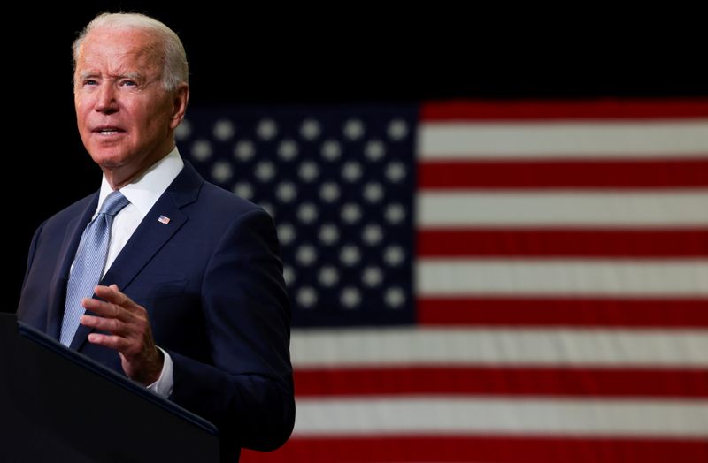 FILE PHOTO: U.S. President Joe Biden delivers remarks on his