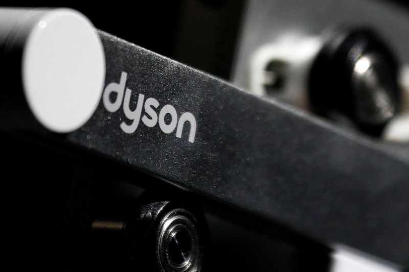 FILE PHOTO: Dyson logo is seen on one of company’s