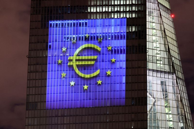 Preview of the illumination at ECB headquarters for the Euro’s