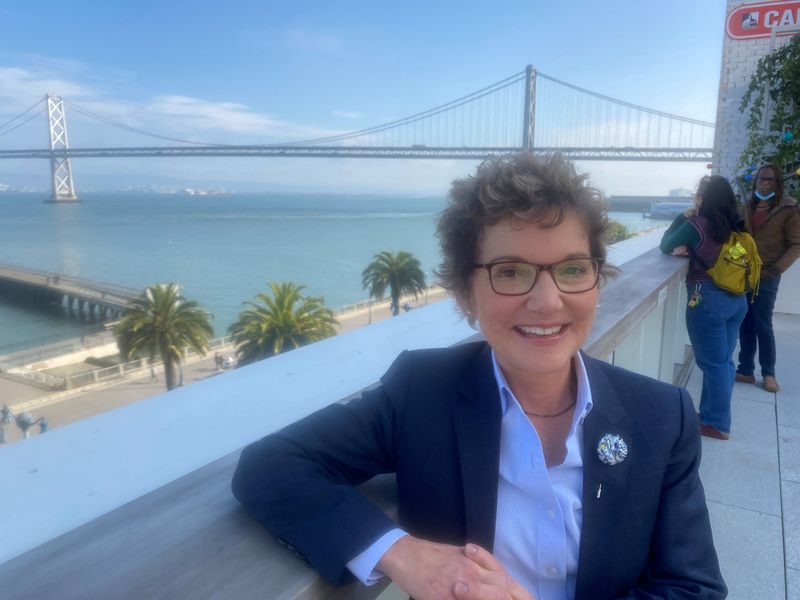 San Francisco Federal Reserve Bank President Mary Daly poses before