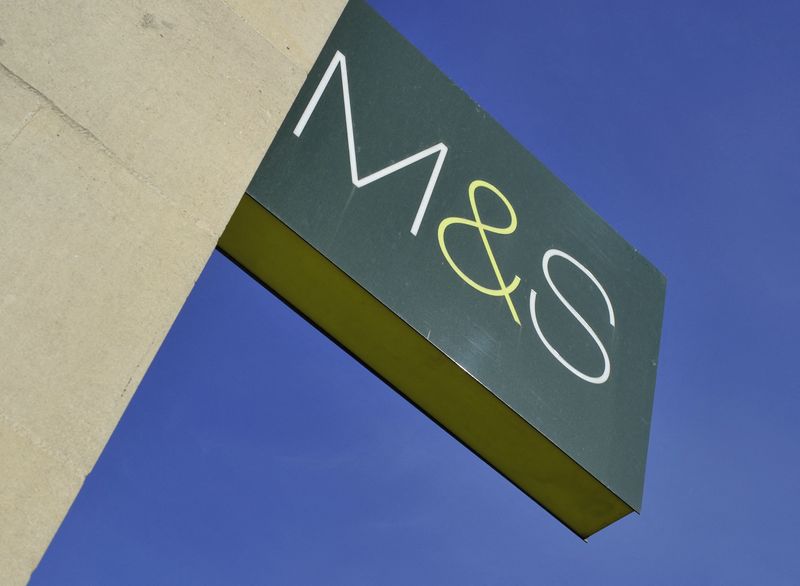 A branch of retail store Marks and Spencer is seen