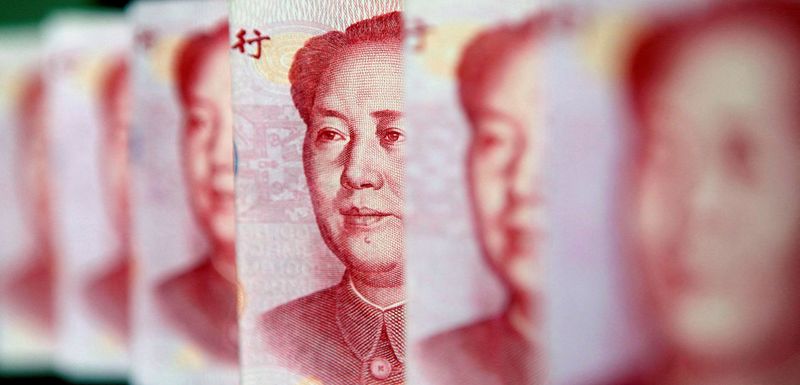 FILE PHOTO: Yuan banknotes are seen in this illustrative photograph