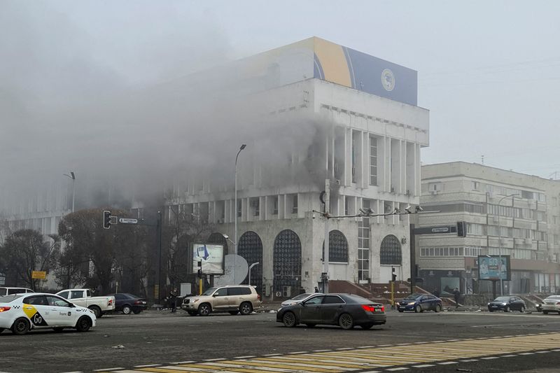 FILE PHOTO: Almaty following mass protests in Kazakhstan