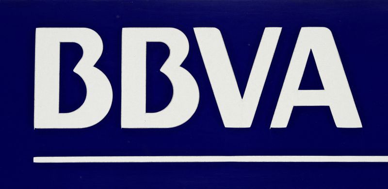 FILE PHOTO: BBVA bank logo is pictured in Seville, southern