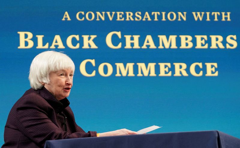 FILE PHOTO: Harris and Yellen host a roundtable on the