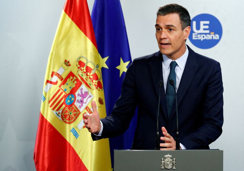 FILE PHOTO: Spain’s Sanchez relishes European role but reality bites