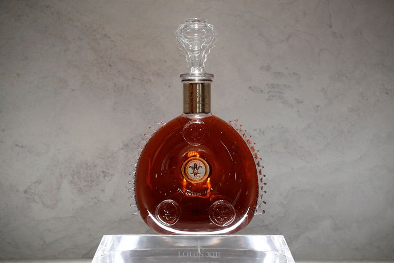 FILE PHOTO: A bottle of Remy Martin LOUIS XIII cognac
