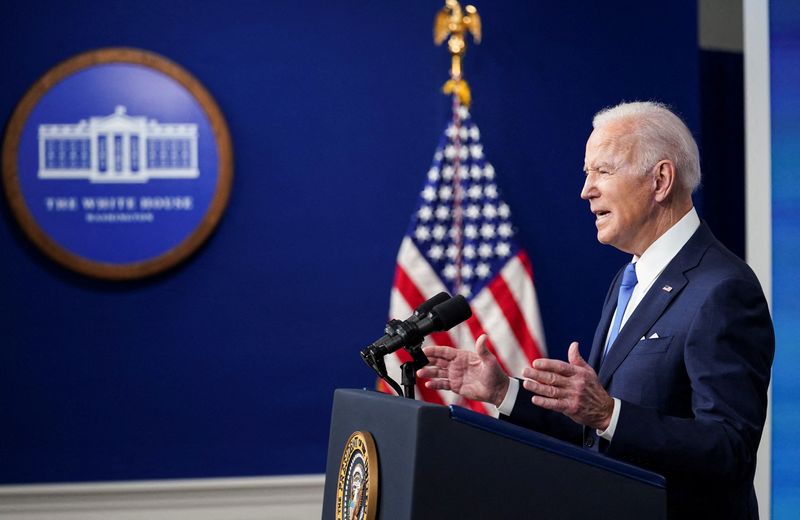 U.S. President Biden speaks about Bipartisan Infrastructure Law at the