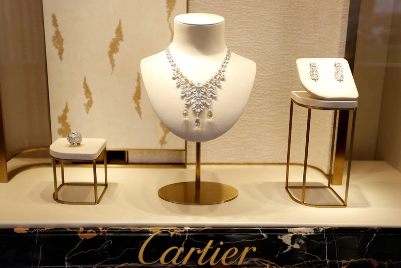 FILE PHOTO: High jewellery are displayed at luxury goods maker