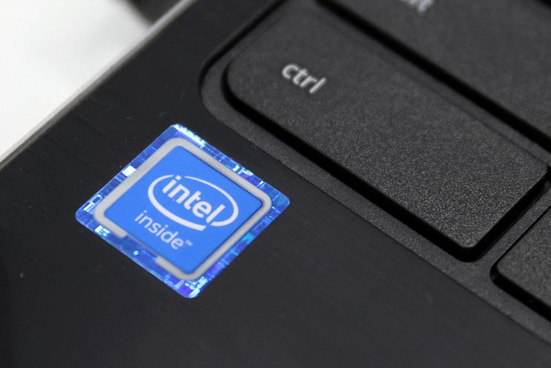 FILE PHOTO: An Intel Corporation logo is seen on a