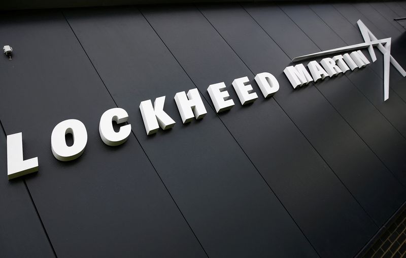A sign at the new Lockheed Martin Manufacturing Centre of