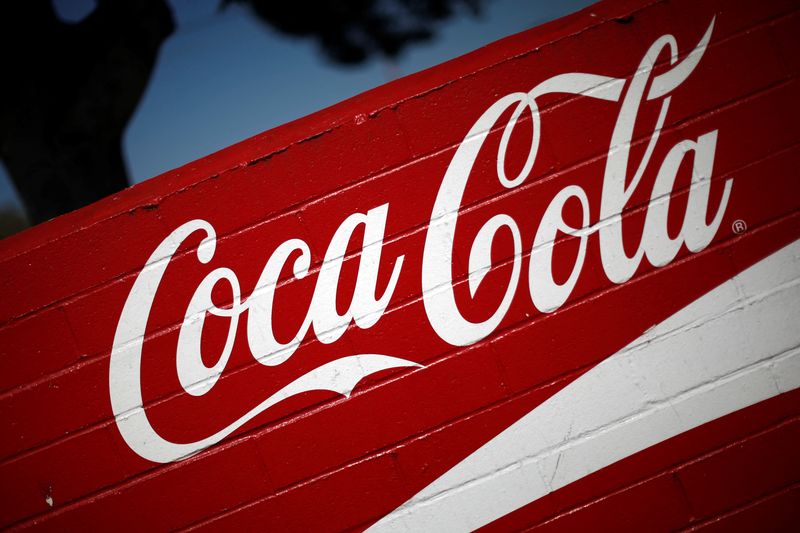 Dow Jones Industrial Average listed company Coca-Cola (KO)’s logo is