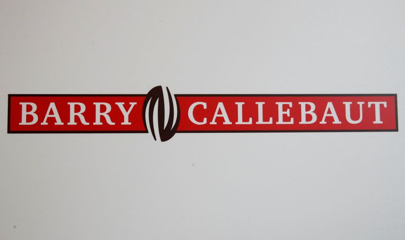 Logo of chocolate and cocoa product maker Barry Callebaut is