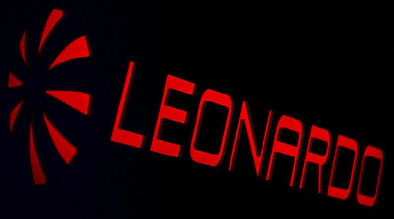 FILE PHOTO: Leonardo’s logo is seen during celebrations for the