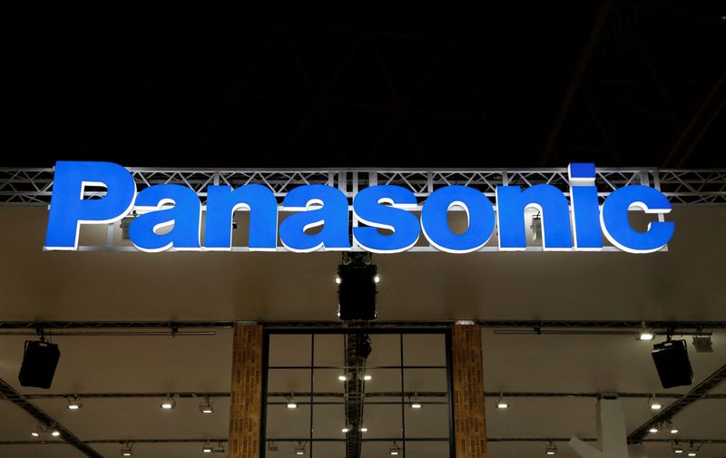 FILE PHOTO: A logo of Panasonic Corp is pictured at