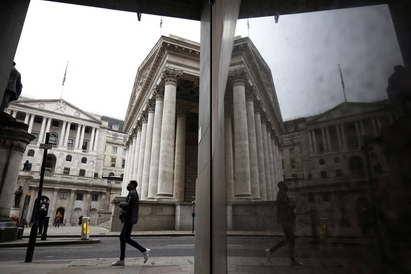 FILE PHOTO: Bank of England on track for first back-to-back