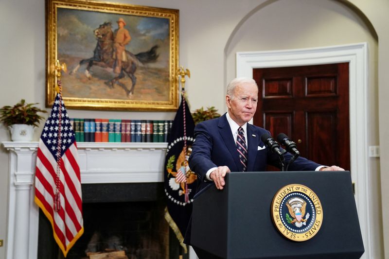 U.S. President Joe Biden speaks about U.S. Special Forces operation