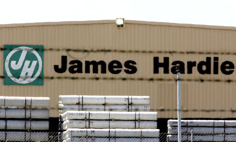 FILE PHOTO: A James Hardie factory is seen in western
