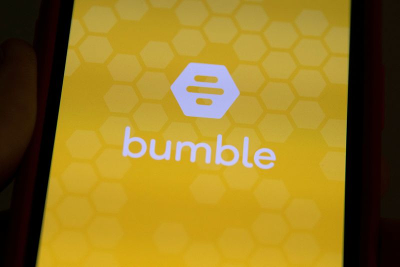 FILE PHOTO: The Bumble Inc. (BMBL) app is shown on