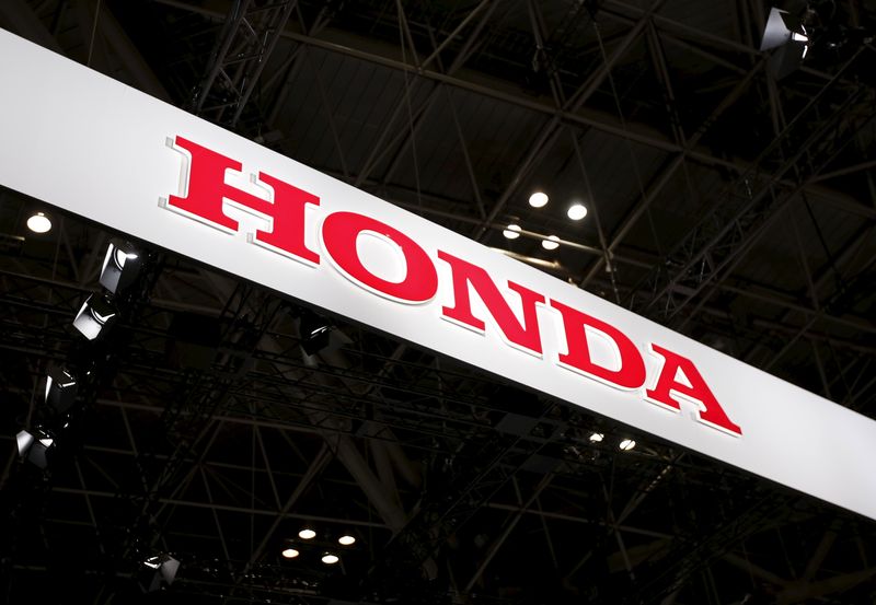 Logo of Honda Motor Co. is displayed at the 44th