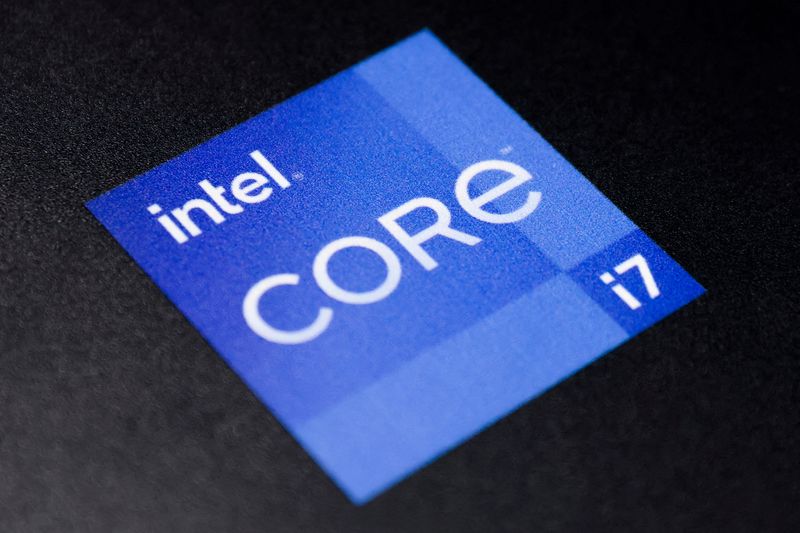 FILE PHOTO: The Intel Corporation logo is seen on a