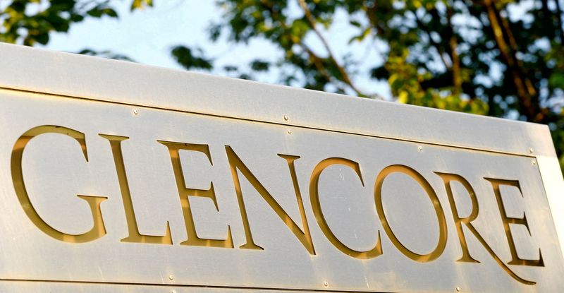 FILE PHOTO: The logo commodities trader Glencore is pictured in
