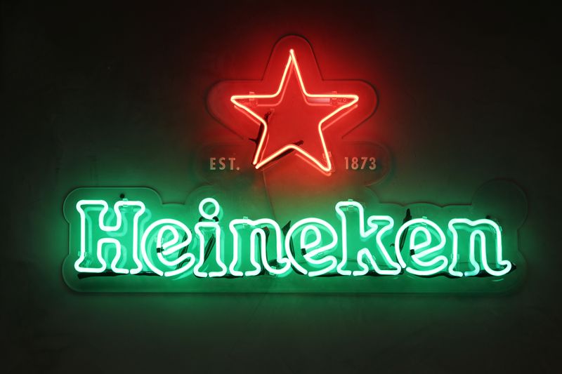 Heineken logo is seen at the company’s building in Sao