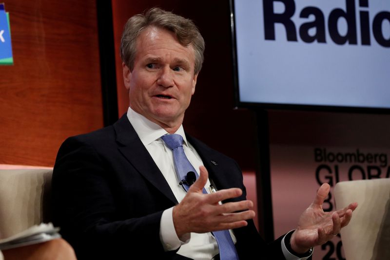 FILE PHOTO: Bank of America’s Moynihan speaks at a forum