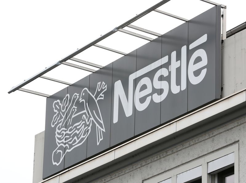Logo of Nestle is seen in Konolfingen