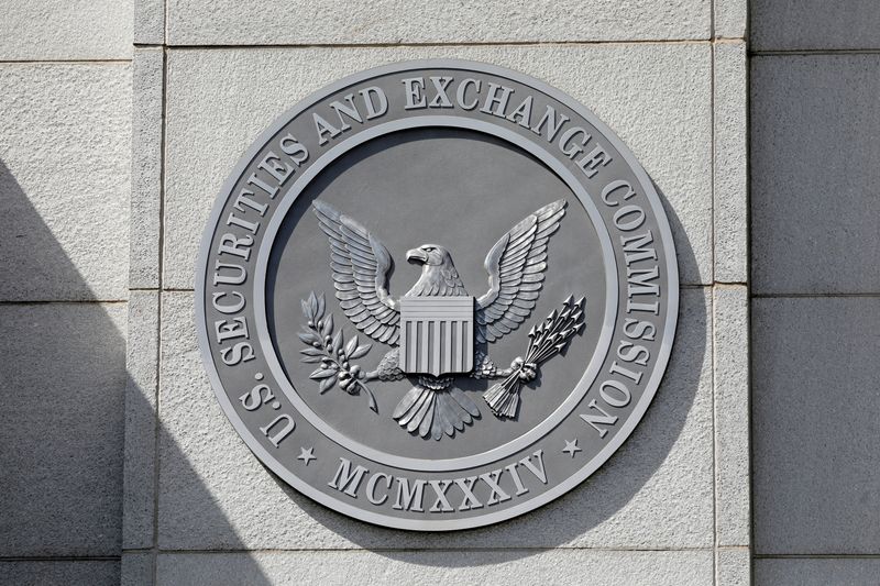FILE PHOTO: FILE PHOTO: The seal of the U.S. Securities