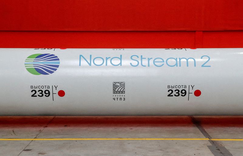 FILE PHOTO: FILE PHOTO: Logo of the Nord Stream 2