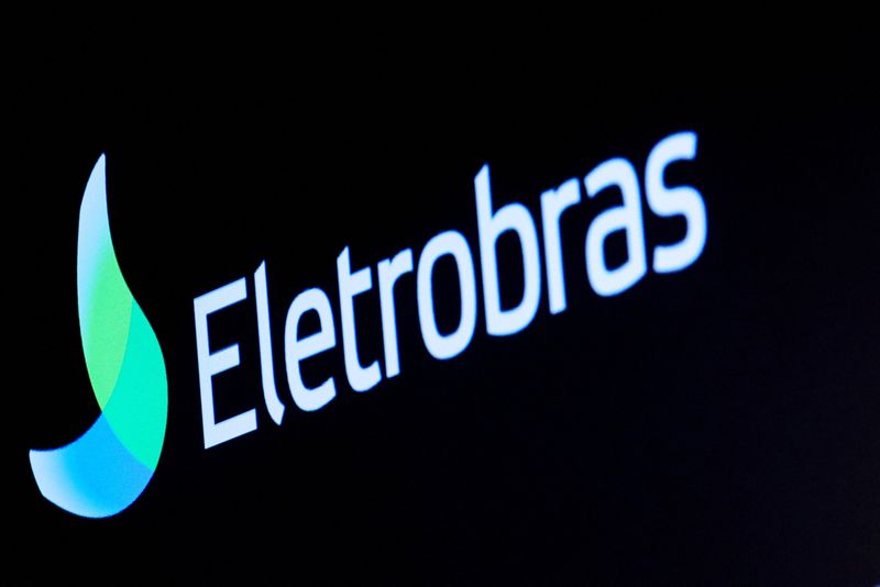 FILE PHOTO: The logo for Eletrobras, a Brazilian electric utilities