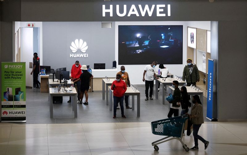 FILE PHOTO: S.Africa takes Huawei’s local unit to court for