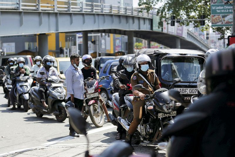 FILE PHOTO: Sri Lanka pays for fuel imports as crisis